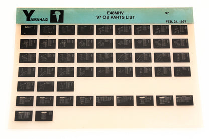 OEM Yamaha YN008-63 1997 E48MHV Outboard Parts List Microfiche