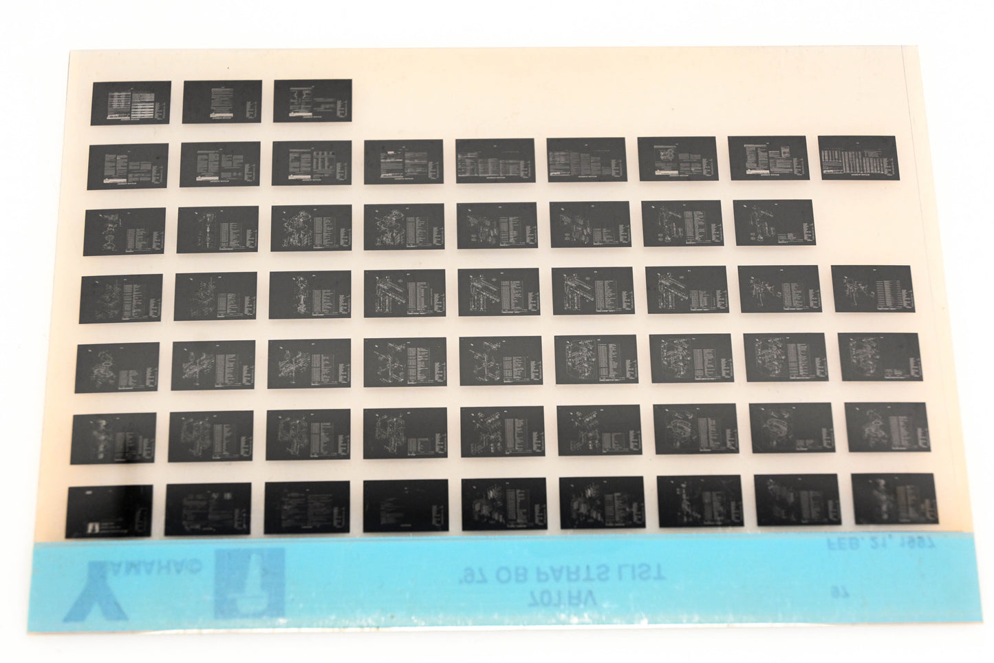 OEM Yamaha YN008-68 1997 70TRV Outboard Parts List Microfiche