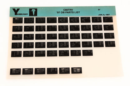 OEM Yamaha YN008-71 1997 C80TRV Outboard Parts List Microfiche