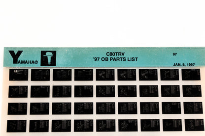 OEM Yamaha YN008-71 1997 C80TRV Outboard Parts List Microfiche