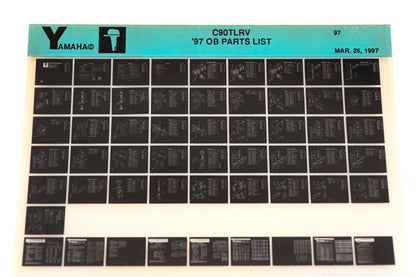 OEM Yamaha YN008-72 1997 C90TLRV Outboard Parts List Microfiche