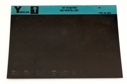 OEM Yamaha YN008-75 1997 D150TRV Outboard Parts List Microfiche