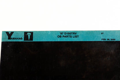 OEM Yamaha YN008-75 1997 D150TRV Outboard Parts List Microfiche