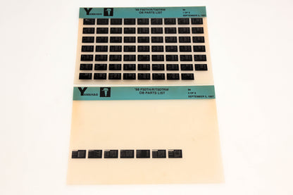 OEM Yamaha YN020-15 1998 F50TH/R/T50TRW Outboard Parts List Microfiche Lot