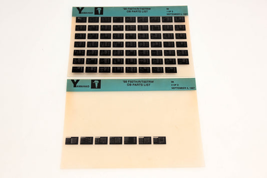 OEM Yamaha YN020-15 1998 F50TH/R/T50TRW Outboard Parts List Microfiche Lot