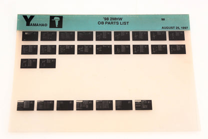 OEM Yamaha YN020-16 1998 2MHV Outboard Parts List Microfiche