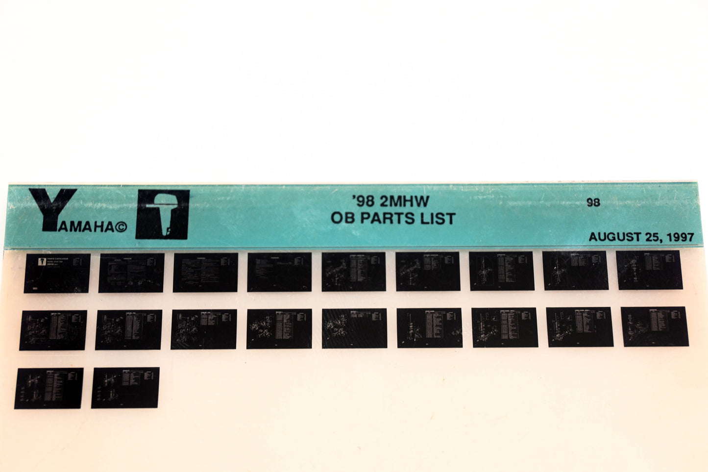 OEM Yamaha YN020-16 1998 2MHV Outboard Parts List Microfiche