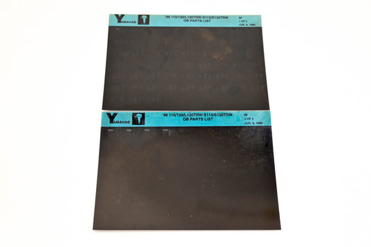 OEM Yamaha YN020-17 1998 115/130/L130TRW-S115/S130TRW Parts List Microfiche Lot