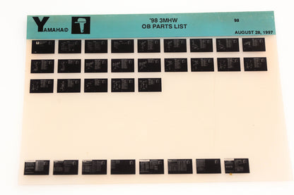 OEM Yamaha YN020-18 1998 3MHW Outboard Parts List Microfiche