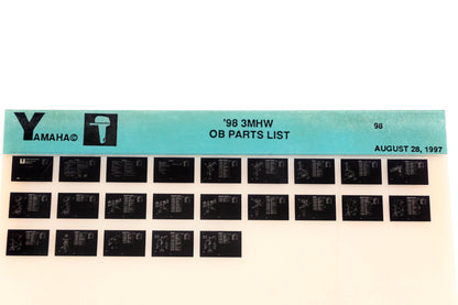 OEM Yamaha YN020-18 1998 3MHW Outboard Parts List Microfiche