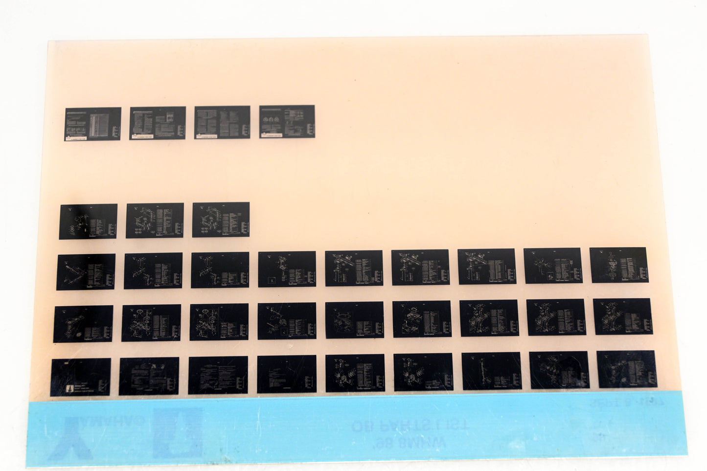 OEM Yamaha YN020-23 1998 8MHW Outboard Parts List Microfiche