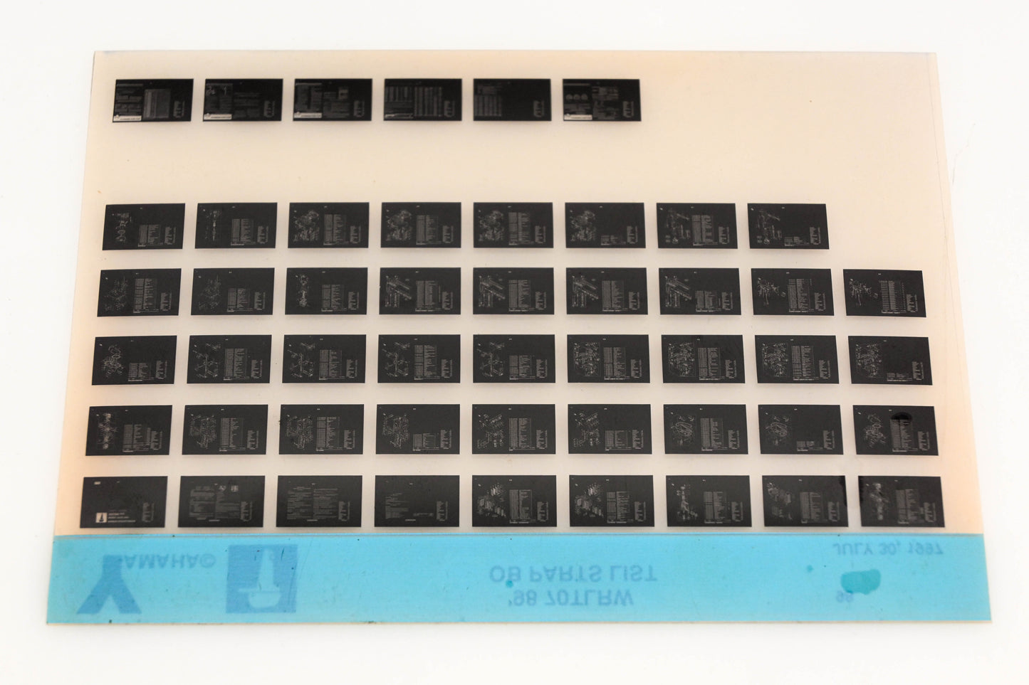 OEM Yamaha YN020-40 1998 70TLRW Outboard Parts List Microfiche