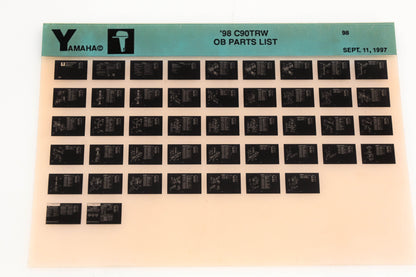 OEM Yamaha YN020-44 1998 C90TRW Outboard Parts List Microfiche