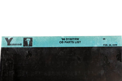 OEM Yamaha YN020-48 1998 D150TRW Outboard Parts List Microfiche