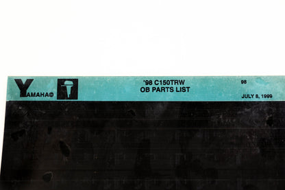 OEM Yamaha YN020-49 1998 C150TRW Outboard Parts List Microfiche