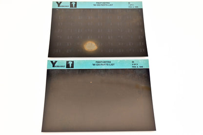 OEM Yamaha YN020-53 1999 F80/F100TRX Outboard Parts List Microfiche Lot