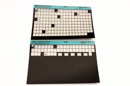 OEM Yamaha YN020-54 1999 F25X Service Manual Microfiche Lot