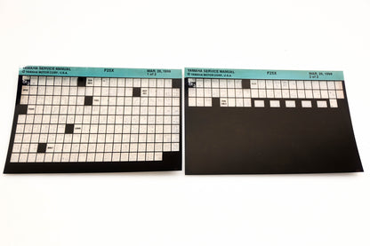 OEM Yamaha YN020-54 1999 F25X Service Manual Microfiche Lot