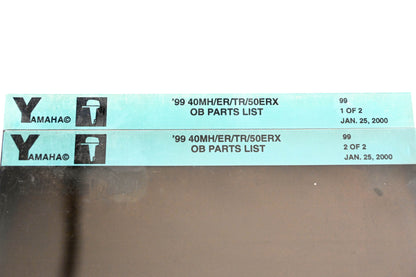 OEM Yamaha YN020-55 1999 40MH/ER/TR/50ERX outboard Parts List Microfiche Lot