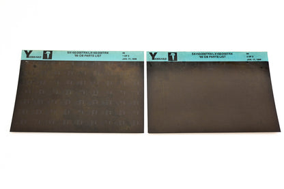 OEM Yamaha YN020-56 1999 SX150/200TRX/L150/200TRX Parts List Microfiche Lot