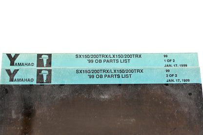 OEM Yamaha YN020-56 1999 SX150/200TRX/L150/200TRX Parts List Microfiche Lot