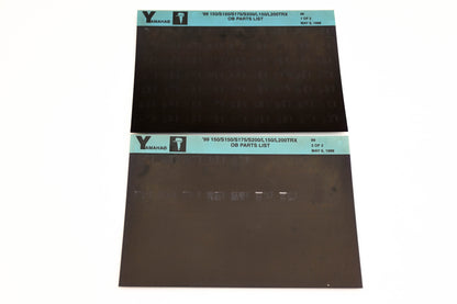 OEM Yamaha YN020-57 1999 150/S150/S175/S200/L150/L200TRX Parts List Microfiche Lot