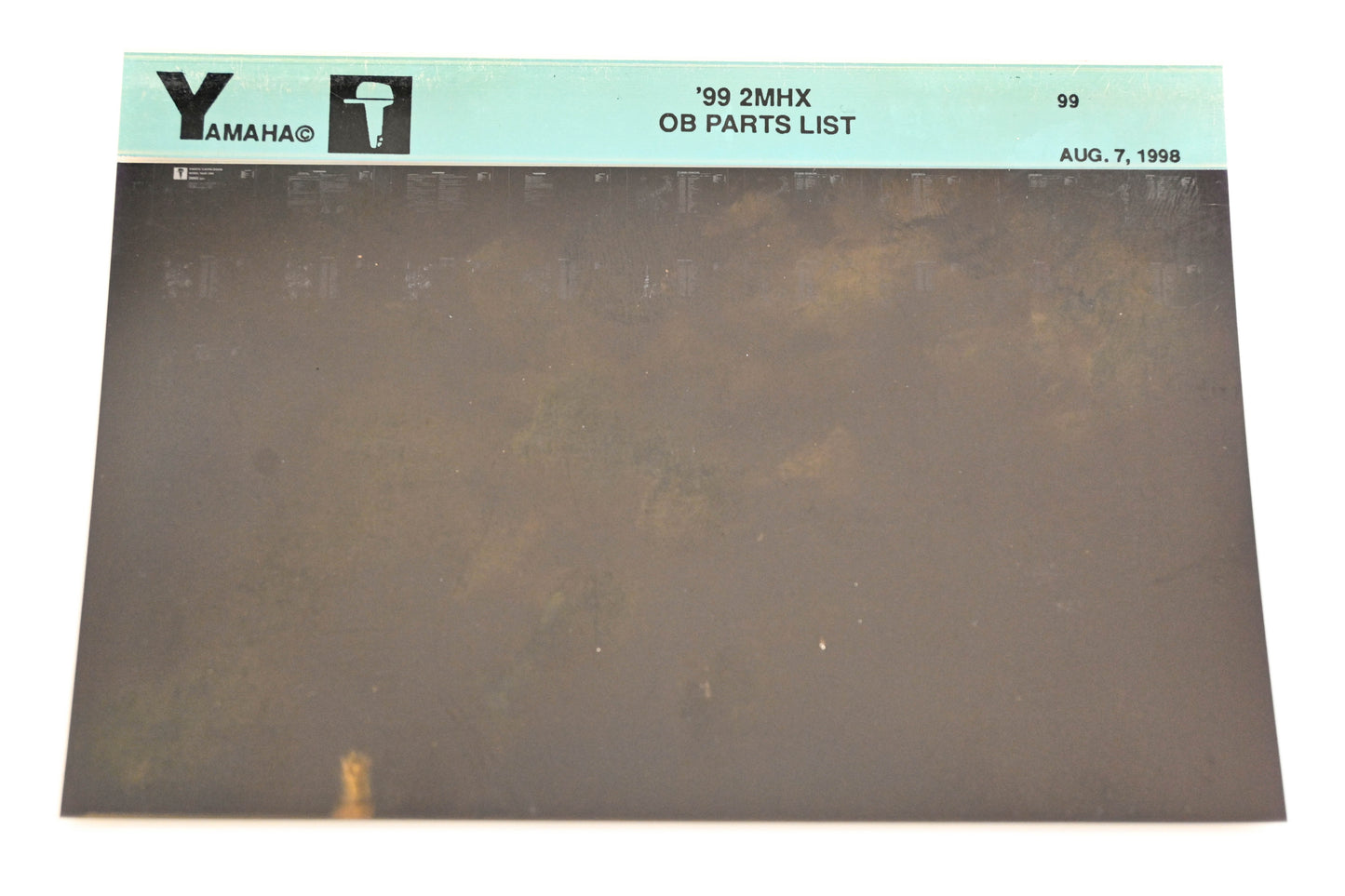 OEM Yamaha YN020-58 1999 2MHX Outboard Parts List Microfiche