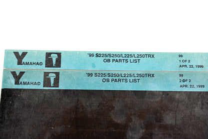 OEM Yamaha YN020-59 1999 S225/S250/L225/L250TRX Outboard Parts List Microfiche Lot