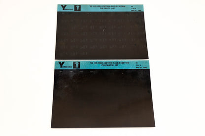 OEM Yamaha YN020-60 1999 115/130/L130TRW-S115/S130TRW Parts List Microfiche Lot