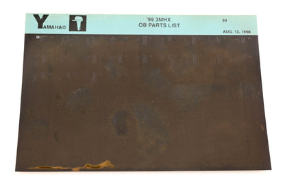 OEM Yamaha YN020-61 1999 3MHX Outboard Parts List Microfiche