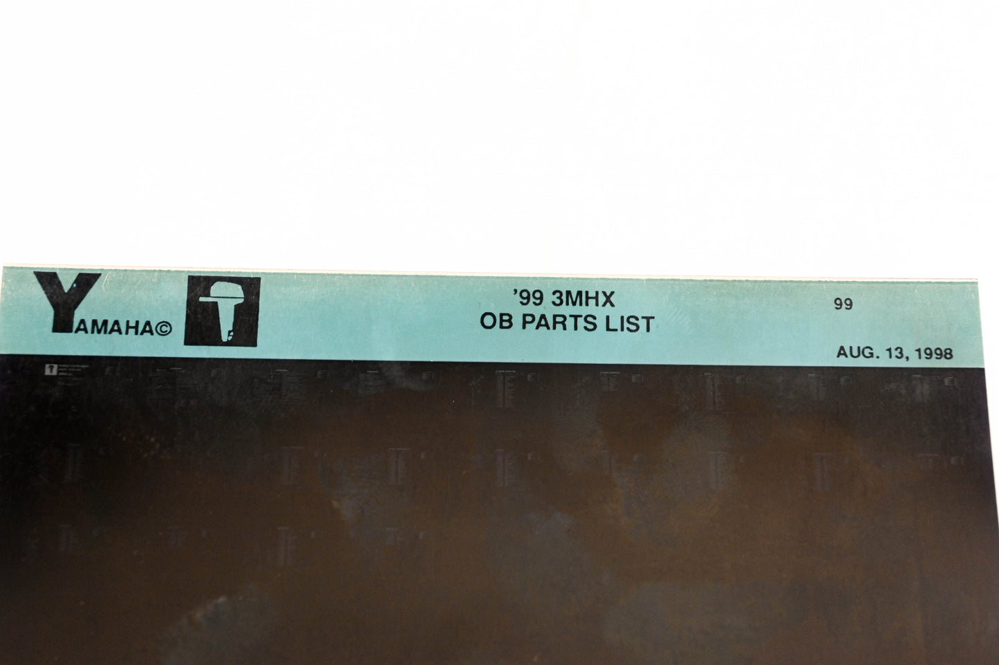 OEM Yamaha YN020-61 1999 3MHX Outboard Parts List Microfiche