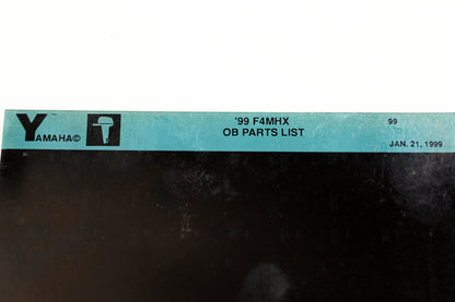 OEM Yamaha YN020-64 1999 F4MHX Outboard Parts List Microfiche