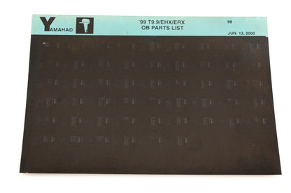 OEM Yamaha YN020-68 1999 T9.9/EHX/ERX Outboard Parts List Microfiche