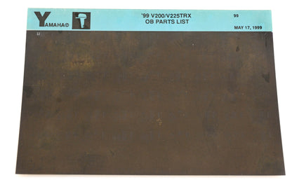OEM Yamaha YR009-23 1999 V200/V225TRX Outboard Parts List Microfiche