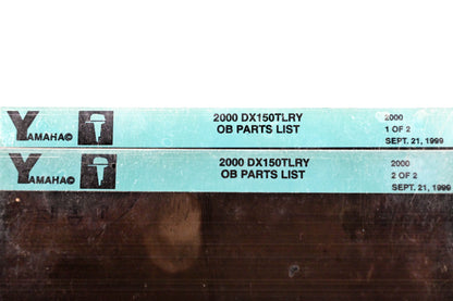 OEM Yamaha YR009-25 2000 DX150TLRY Outboard Parts List Microfiche Lot