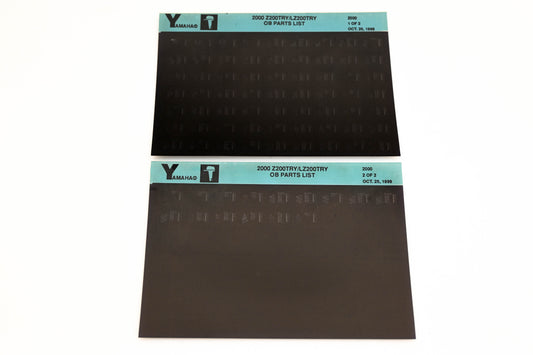 OEM Yamaha YR009-26 2000 Z200TRY/LZ200TRY Outboard Parts List Microfiche Lot