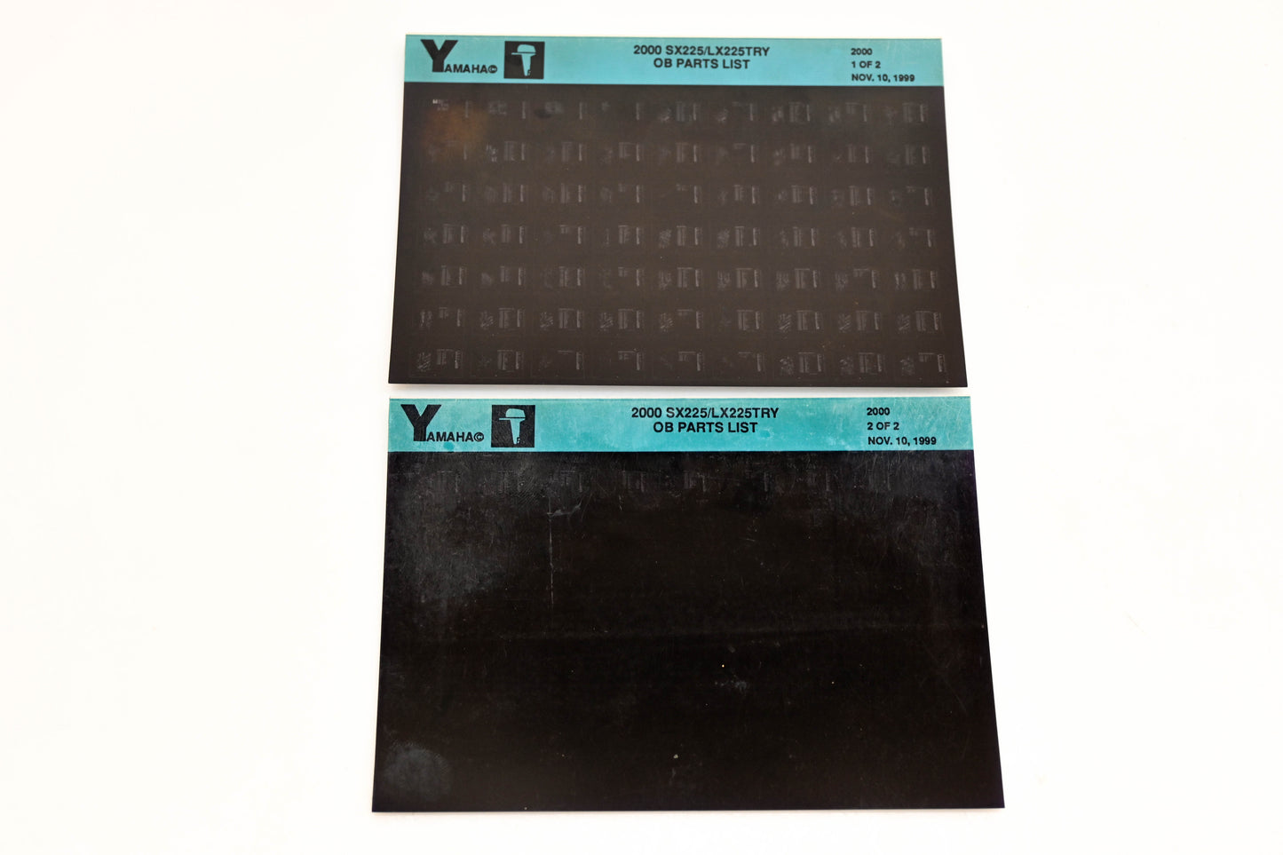 OEM Yamaha YR009-27 2000 SX225/LX225TRY Outboard Parts List Microfiche Lot