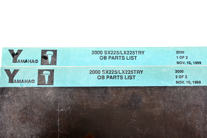 OEM Yamaha YR009-27 2000 SX225/LX225TRY Outboard Parts List Microfiche Lot