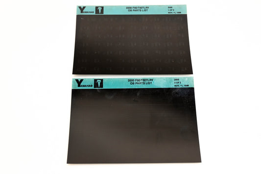 OEM Yamaha YR009-28 2000 F50/T50TLRY Outboard Parts List Microfiche Lot