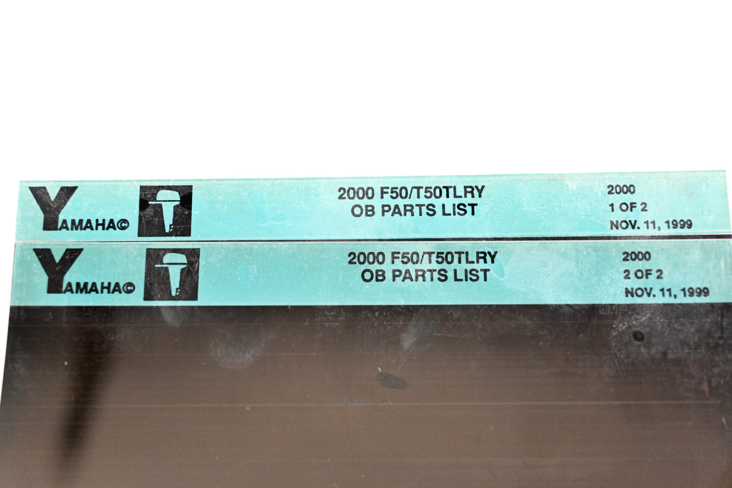 OEM Yamaha YR009-28 2000 F50/T50TLRY Outboard Parts List Microfiche Lot