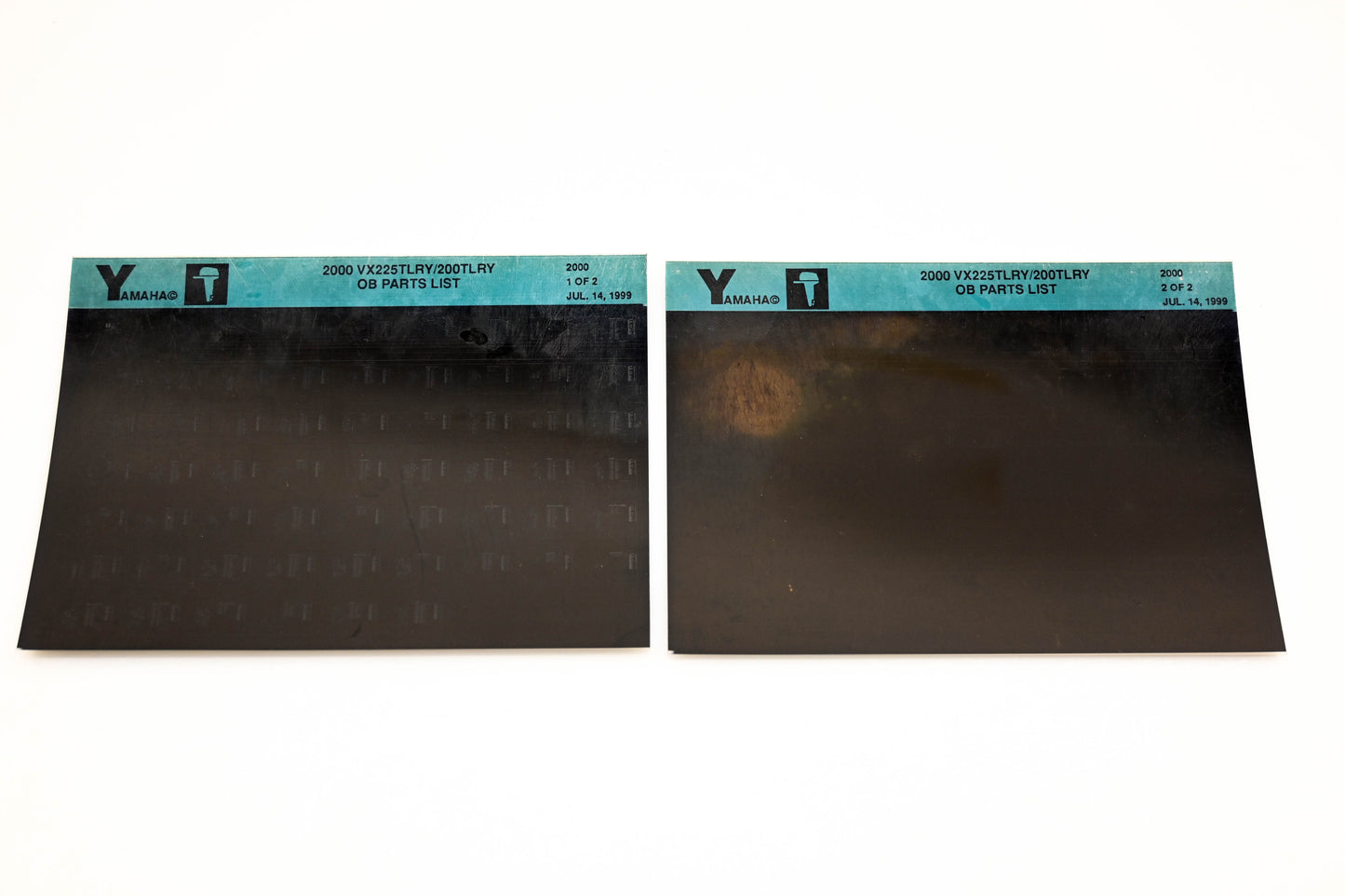 OEM Yamaha YR009-30 2000 VX225TLRY/200TLRY Outboard Parts List Microfiche Lot