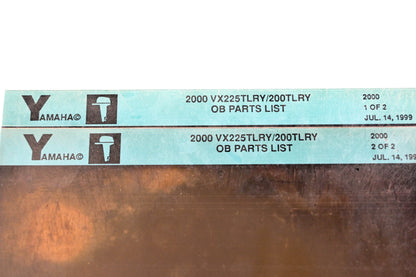 OEM Yamaha YR009-30 2000 VX225TLRY/200TLRY Outboard Parts List Microfiche Lot