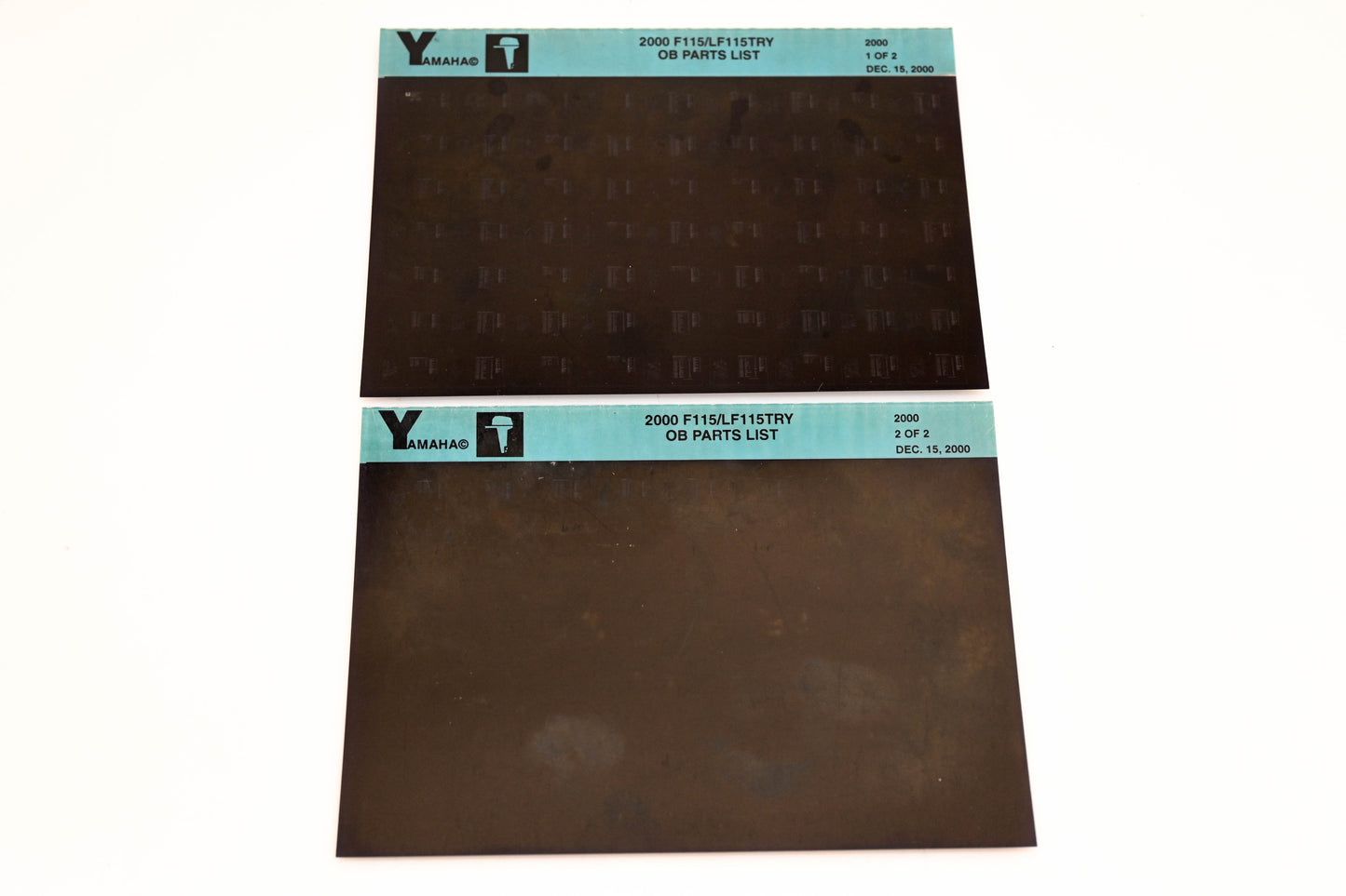 OEM Yamaha YR009-31 2000 F115/LF115TRY Outboard Parts List Microfiche Lot