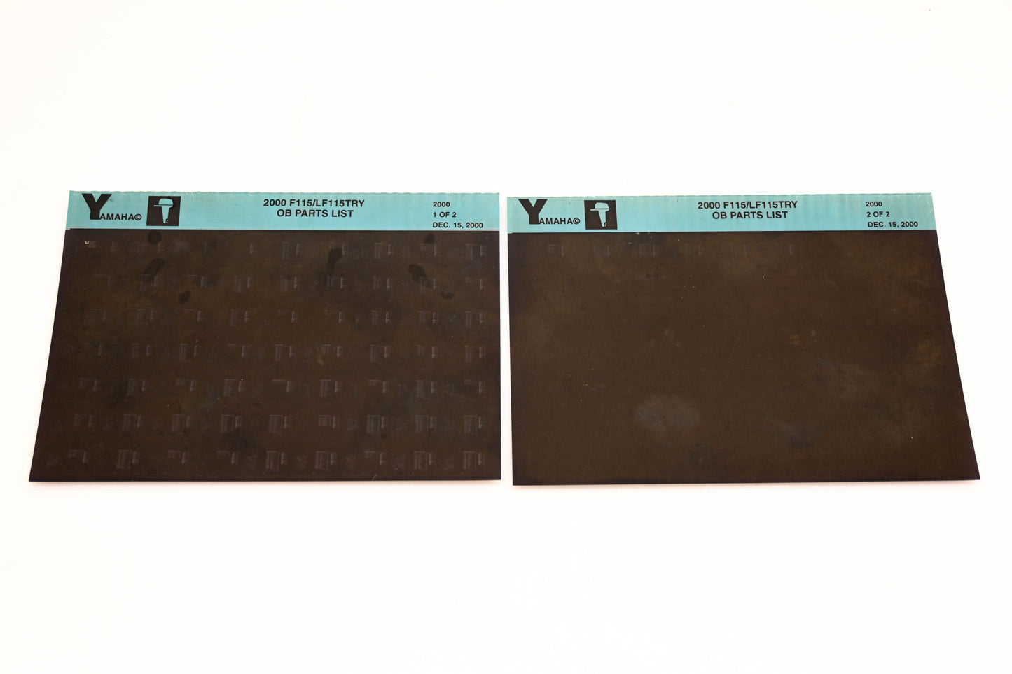 OEM Yamaha YR009-31 2000 F115/LF115TRY Outboard Parts List Microfiche Lot