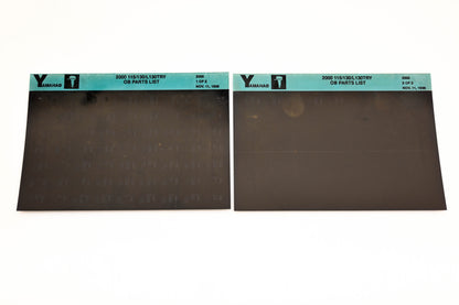 OEM Yamaha YR009-32 2000 115/130/L130TRY Outboard Parts List Microfiche Lot
