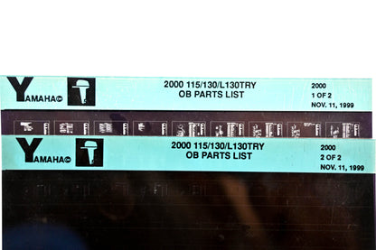 OEM Yamaha YR009-32 2000 115/130/L130TRY Outboard Parts List Microfiche Lot
