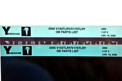 OEM Yamaha YR009-33 2000 V150TLRY/V175TLRY Outboard Parts List Microfiche Lot