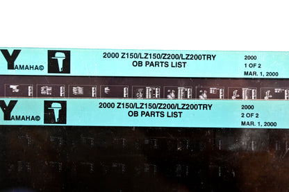 OEM Yamaha YR009-34 2000 Z150/LZ150/Z200/LZ200TRY Parts List Microfiche Lot