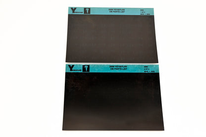 OEM Yamaha YR009-36 2000 VZ150TLRY Outboard Parts List Microfiche Lot