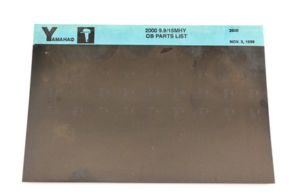 OEM Yamaha YR009-39 2000 9.9/15MHY Outboard Parts List Microfiche